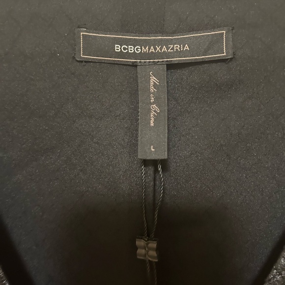 Bcbg faux leather peplum style jacket blazer. - Picture 7 of 7